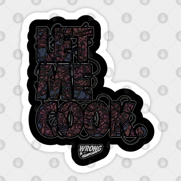 LET ME COOK Sticker by Wrongteeshirt